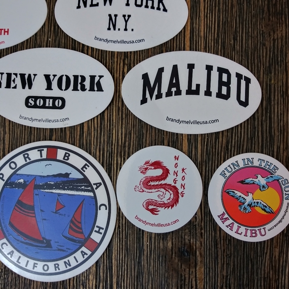 15 pc Brandy Melville Sticker Collection Malibu - Picture 4 of 6